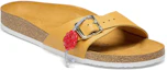 Order Birkenstock 皮革 舒適萬用履帶 平底拖鞋 男女款 黃色 窄型