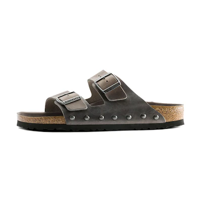 Birkenstock Arizona 'Oiled Leather Grey'