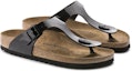 Lookbook Birkenstock Gizeh Birko-Flor Hitam Berkilat 0043661