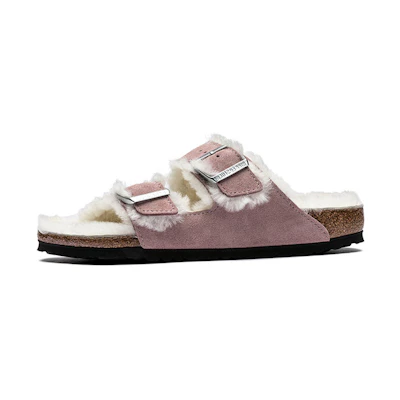 Birkenstock Arizona 'Pink Suede Fur'