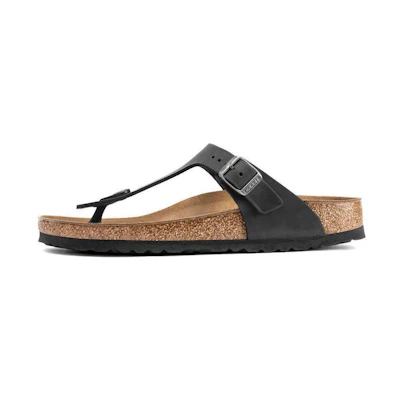 Birkenstock Gizeh Oiled Leather 'Black'