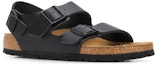 Order Birkenstock Arizona 'Selesa' Hitam Tebal 2 Gesper Sol Lembut' 0034193