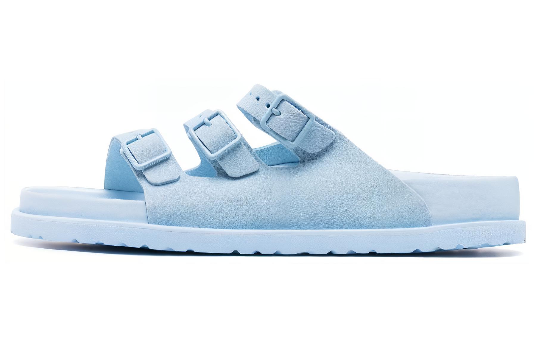 Birkenstock Arizona 'Soft CMFT Thick Sole Sky Blue'
