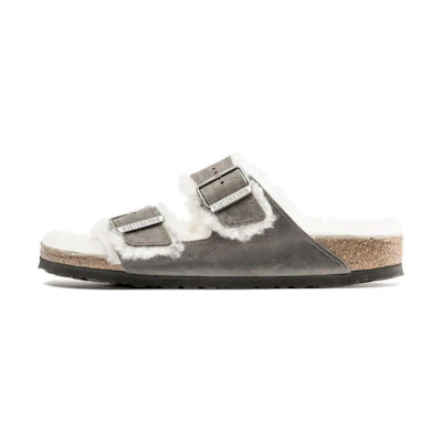 Birkenstock Arizona 'Soft CMFT Warm Grey Narrow Edition'