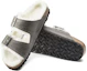 Shop Birkenstock Arizona 'Soft Comfort Warm Grey Narrow Edition' 1021109
