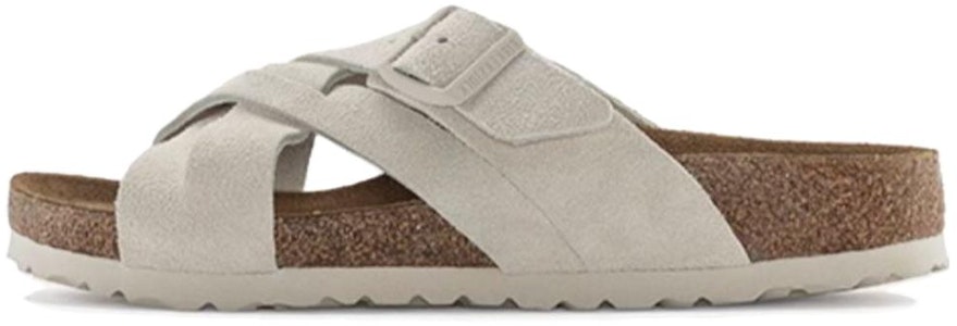 Birkenstock 絨面 柔軟舒適百搭厚底配扣 一字拖鞋 男女鞋款 米白色 一般款式 Buy Birkenstock 絨面 柔軟舒適百搭厚底配扣 一字拖鞋 男女鞋款 米白色 一般款式