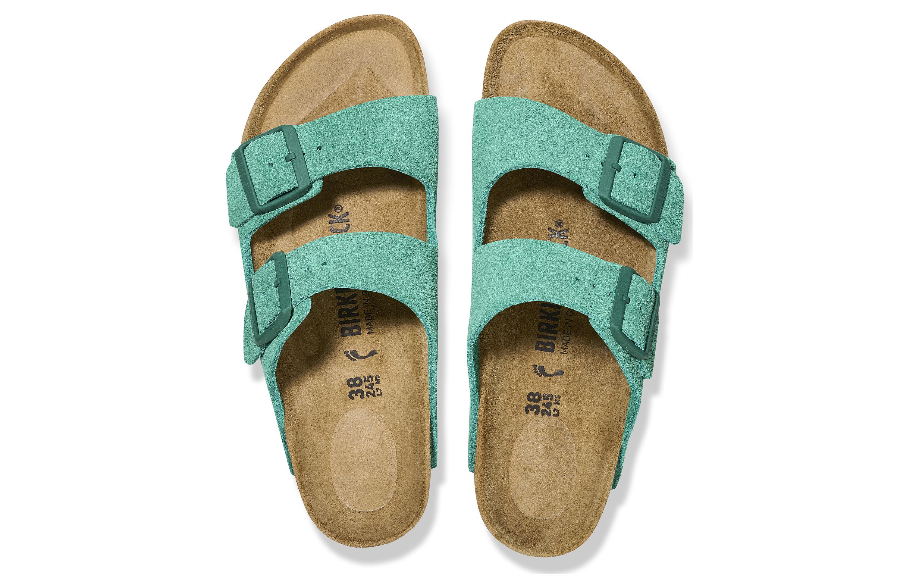 Birkenstock Arizona 'Soft Footbed Suede Green' 圖 4