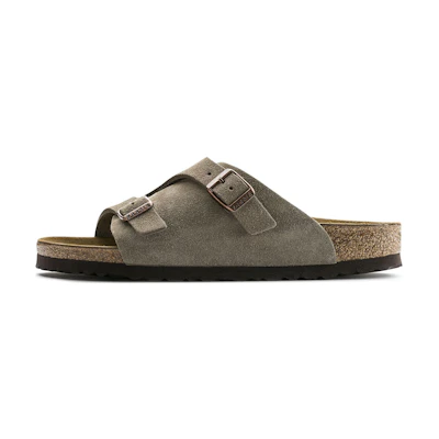 Birkenstock Zürich Suede Leather Taupe 'Green'