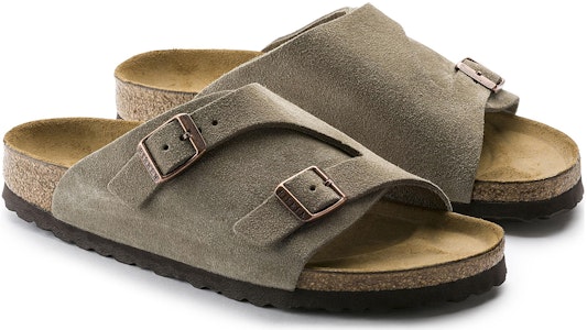 Birkenstock Arizona '柔软鞋底麂皮棕灰' 0050463 Lookbook Birkenstock Arizona '柔软鞋底麂皮棕灰' 0050463