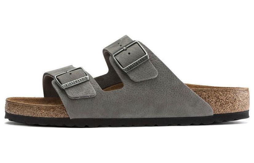 Birkenstock Arizona 'Whale Grey Metal Buckle'