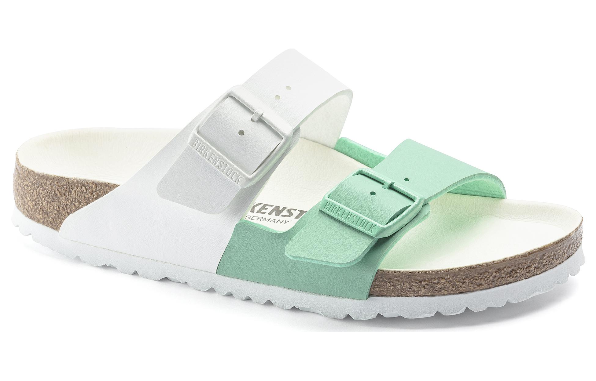 Birkenstock Arizona 'White Green Colorblock' 圖 2