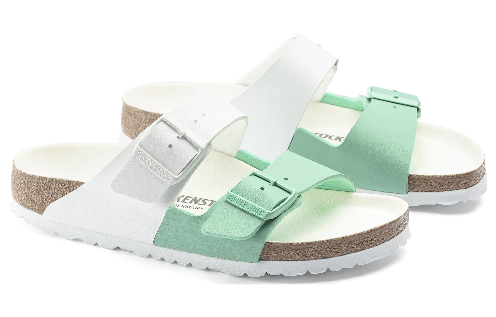 Birkenstock Arizona 'White Green Colorblock' 圖 3