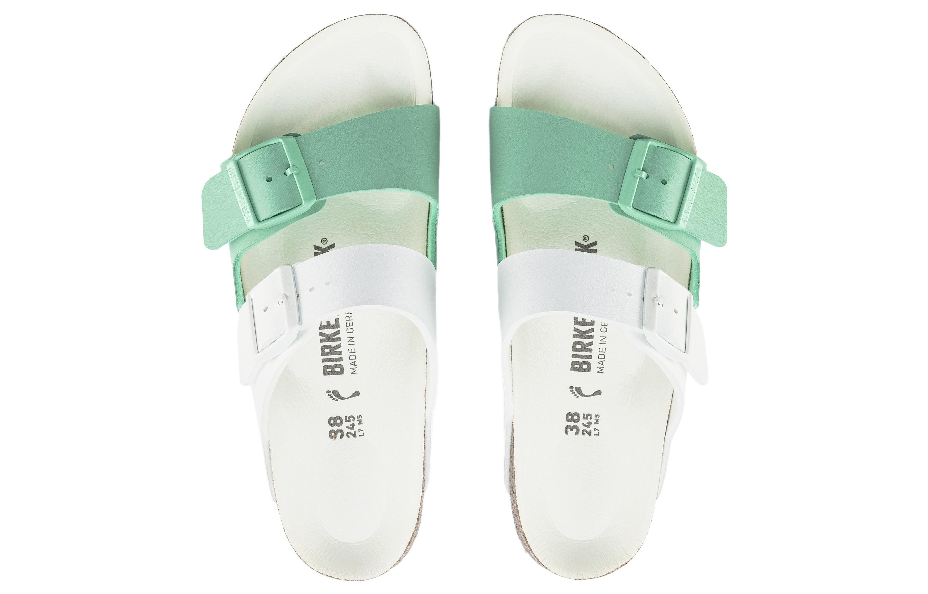 Birkenstock Arizona 'White Green Colorblock' 圖 4