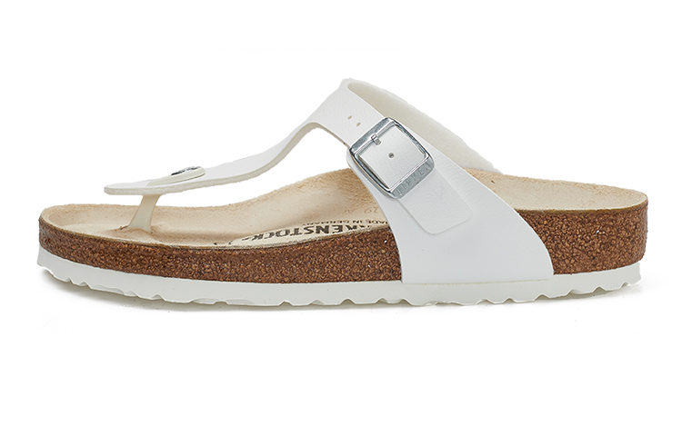 Birkenstock Gizeh Birko-Flor Narrow Fit Sandals 'White'