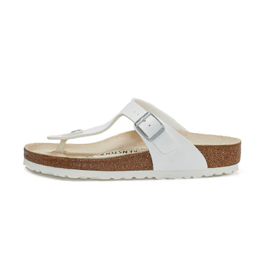 Birkenstock Gizeh Birko-Flor Narrow Fit Sandals 'White'