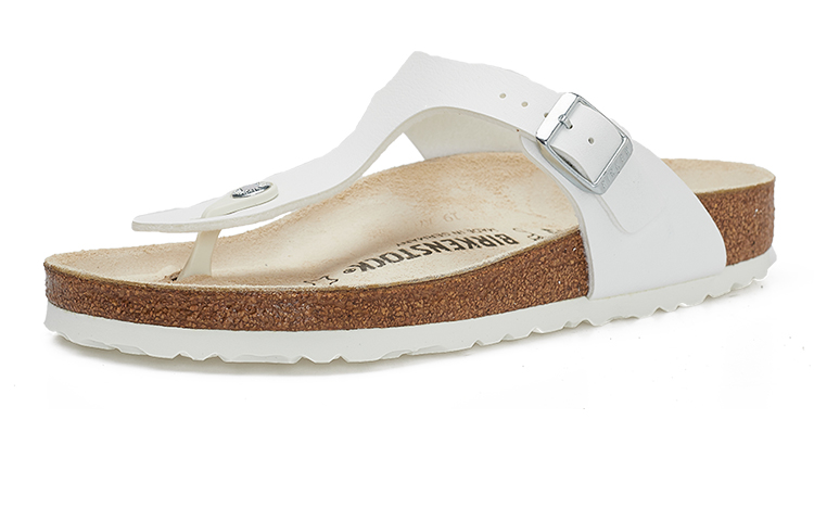 Birkenstock Gizeh Birko-Flor Narrow Fit Sandals 'White' 圖 3