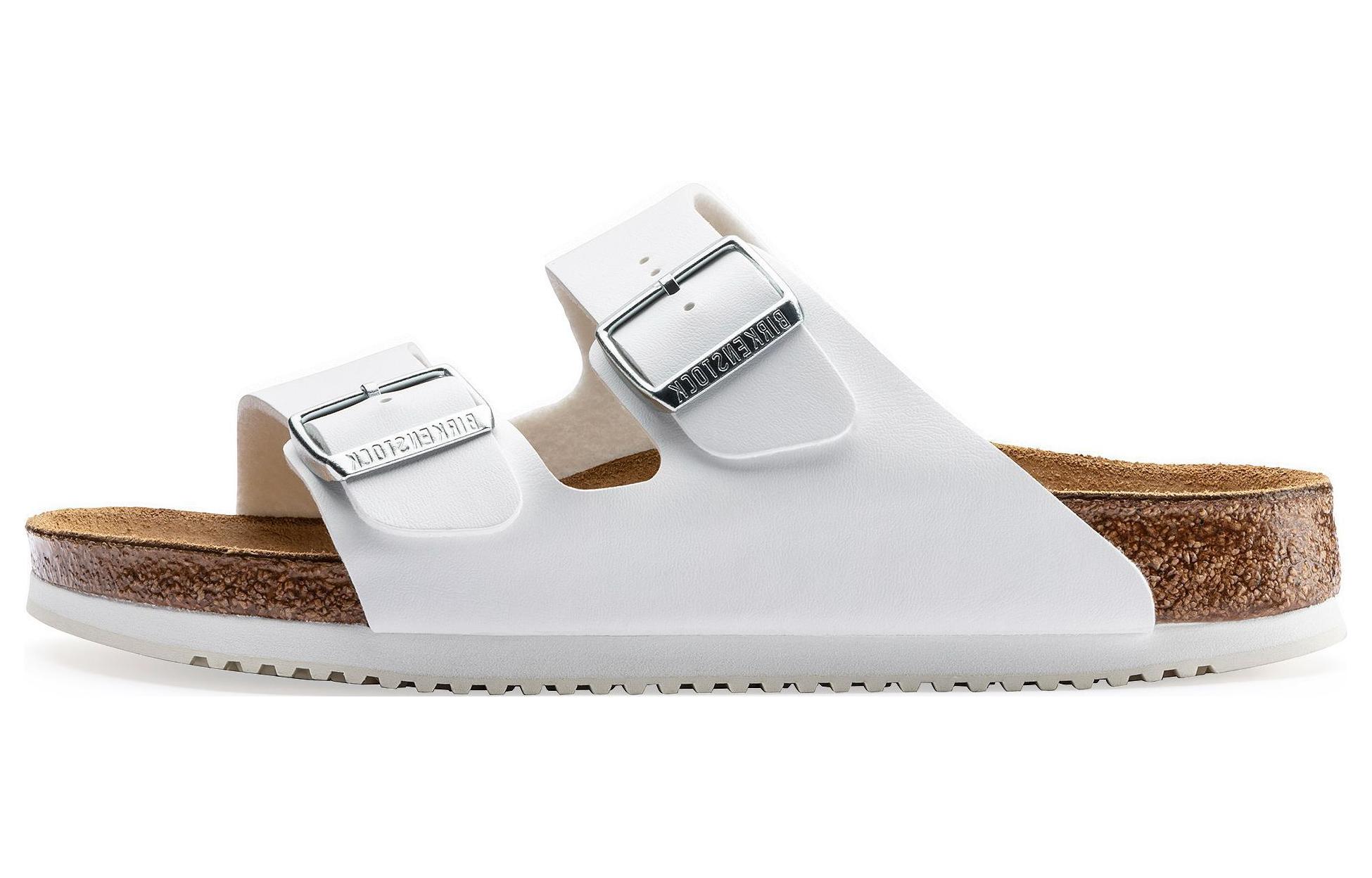 Birkenstock Arizona 'White Narrow'