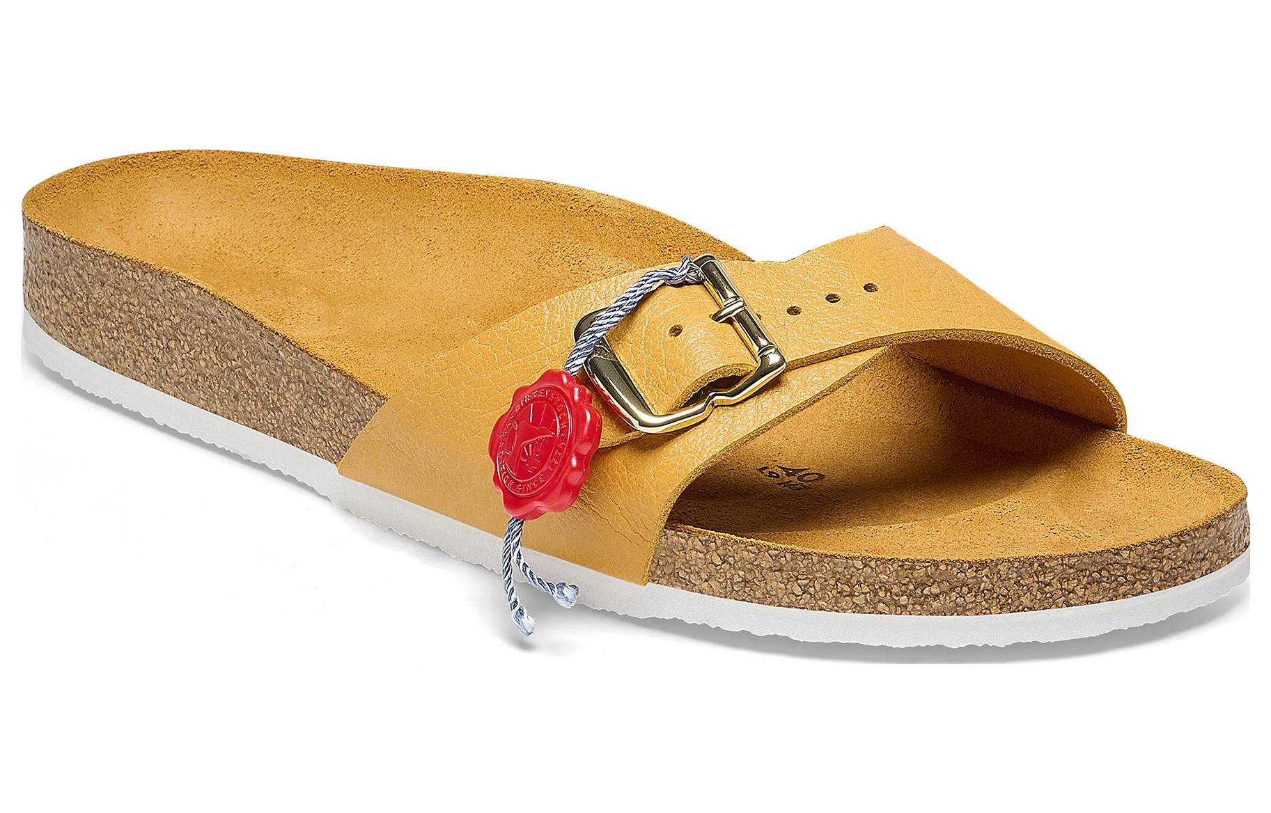 Order Birkenstock Arizona 'Yellow Staple Comfort' 1024408