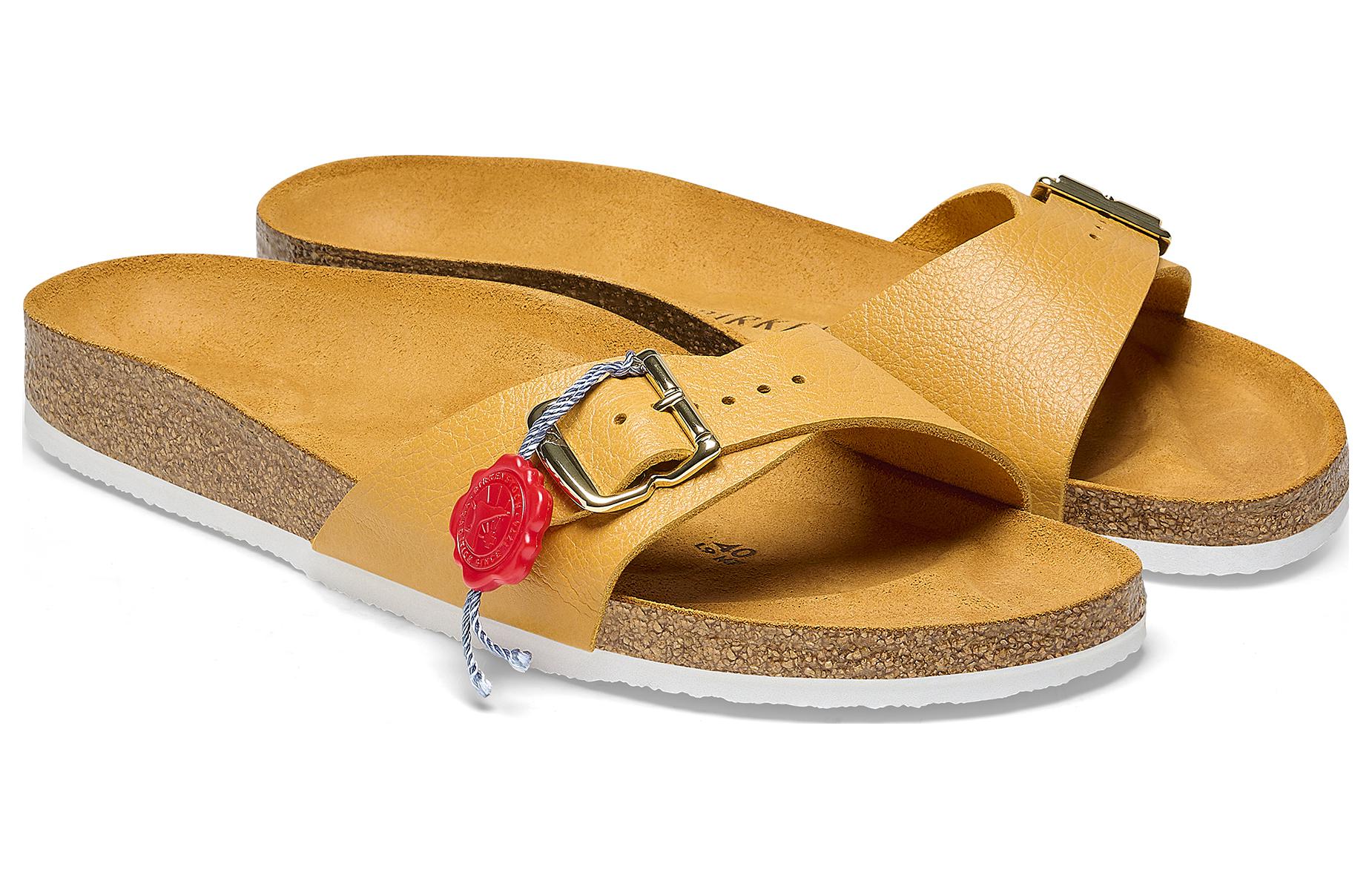 Lookbook Birkenstock Arizona 'Yellow Staple Comfort' 1024408