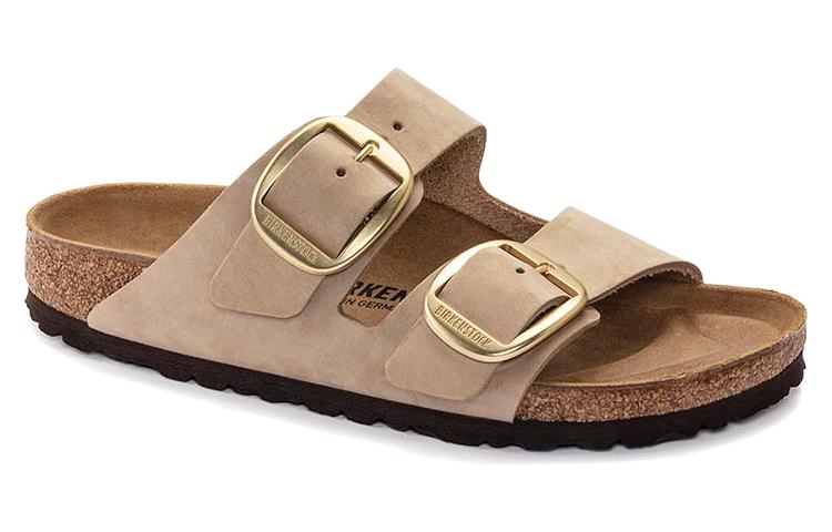 Order 버켄스탁 아리조나 빅버클 누벅 샌들 (샌드캐슬, 좁은폭) 1024064