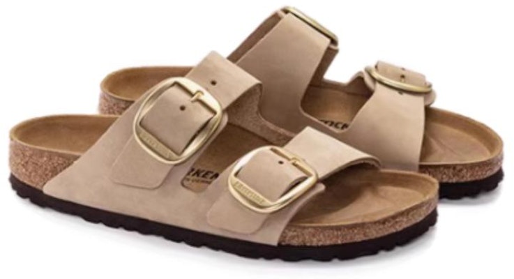 Birkenstock Arizona Big Buckle Nubuck Leather Narrow Fit Sandals 'Sandcastle' 1024064 Lookbook Birkenstock Arizona Big Buckle Nubuck Leather Narrow Fit Sandals 'Sandcastle' 1024064