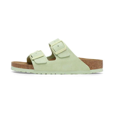 Birkenstock Arizona Big Buckle Nubuk Leather 'Green'