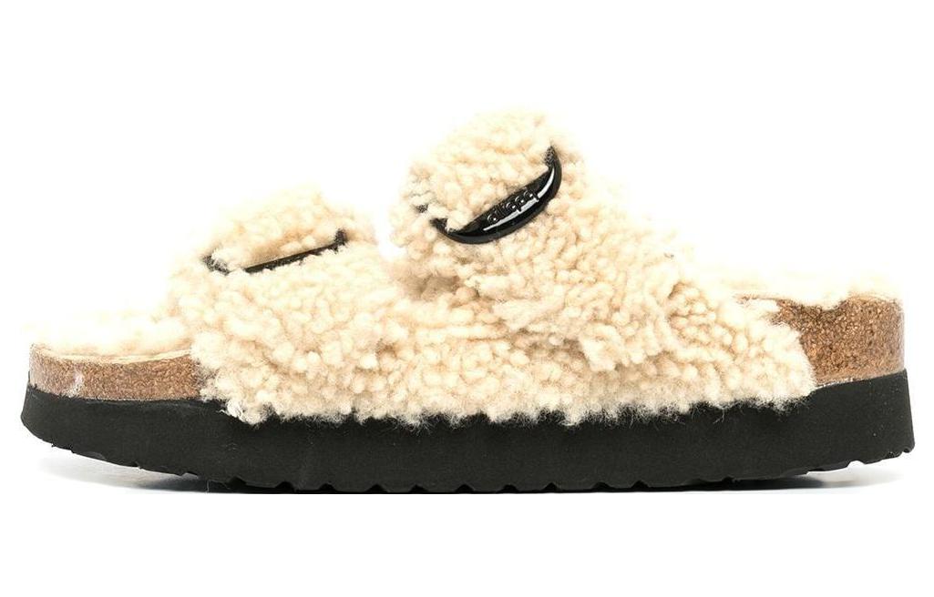 Birkenstock Arizona Big Buckle Shearling 'Teddy Eggshell' 1017642