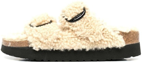 Birkenstock Arizona Big Buckle Shearling 'Teddy Eggshell' 1017642 Birkenstock Arizona Big Buckle Shearling 'Teddy Eggshell' 1017642