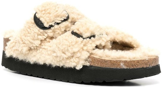 Birkenstock Arizona Big Buckle Shearling 'Teddy Eggshell' 1017642 Order Birkenstock Arizona Big Buckle Shearling 'Teddy Eggshell' 1017642