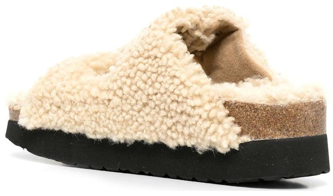 Birkenstock Arizona Big Buckle Shearling 'Teddy Eggshell' 1017642 Lookbook Birkenstock Arizona Big Buckle Shearling 'Teddy Eggshell' 1017642