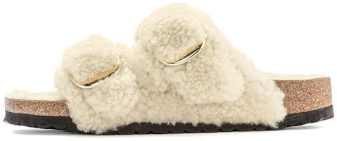 Birkenstock Arizona Big Buckle Shearling Narrow Fit 'Teddy Eggshell' 1023130 Birkenstock Arizona Big Buckle Shearling Narrow Fit 'Teddy Eggshell' 1023130