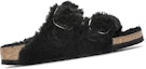 Order Birkenstock Arizona Big Buckle Shearling Narrow Fit 'Teddy Black' Lelaki 1023105