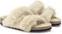 Birkenstock Arizona Big Buckle Shearling Narrow Fit 'Teddy Eggshell' 1023130