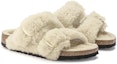 Lookbook Birkenstock Arizona Big Buckle Shearling Narrow Fit 'Teddy Eggshell' 1023130