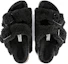 Shop Birkenstock Arizona 大扣羊羔毛窄版 '泰迪黑' 1023105