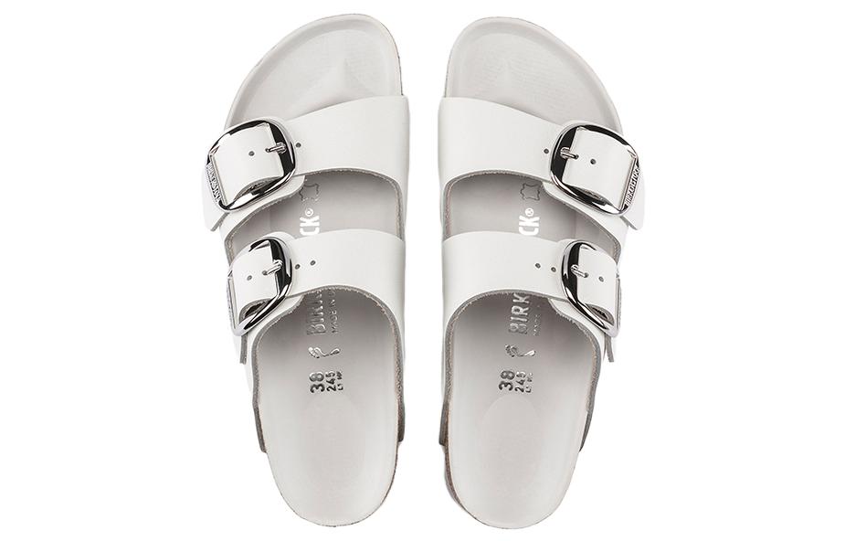 Shop Birkenstock Arizona Big Buckle Kulit Putih 1016826