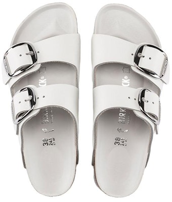 Birkenstock Arizona Big Buckle White Leather 1016826 Shop Birkenstock Arizona Big Buckle White Leather 1016826