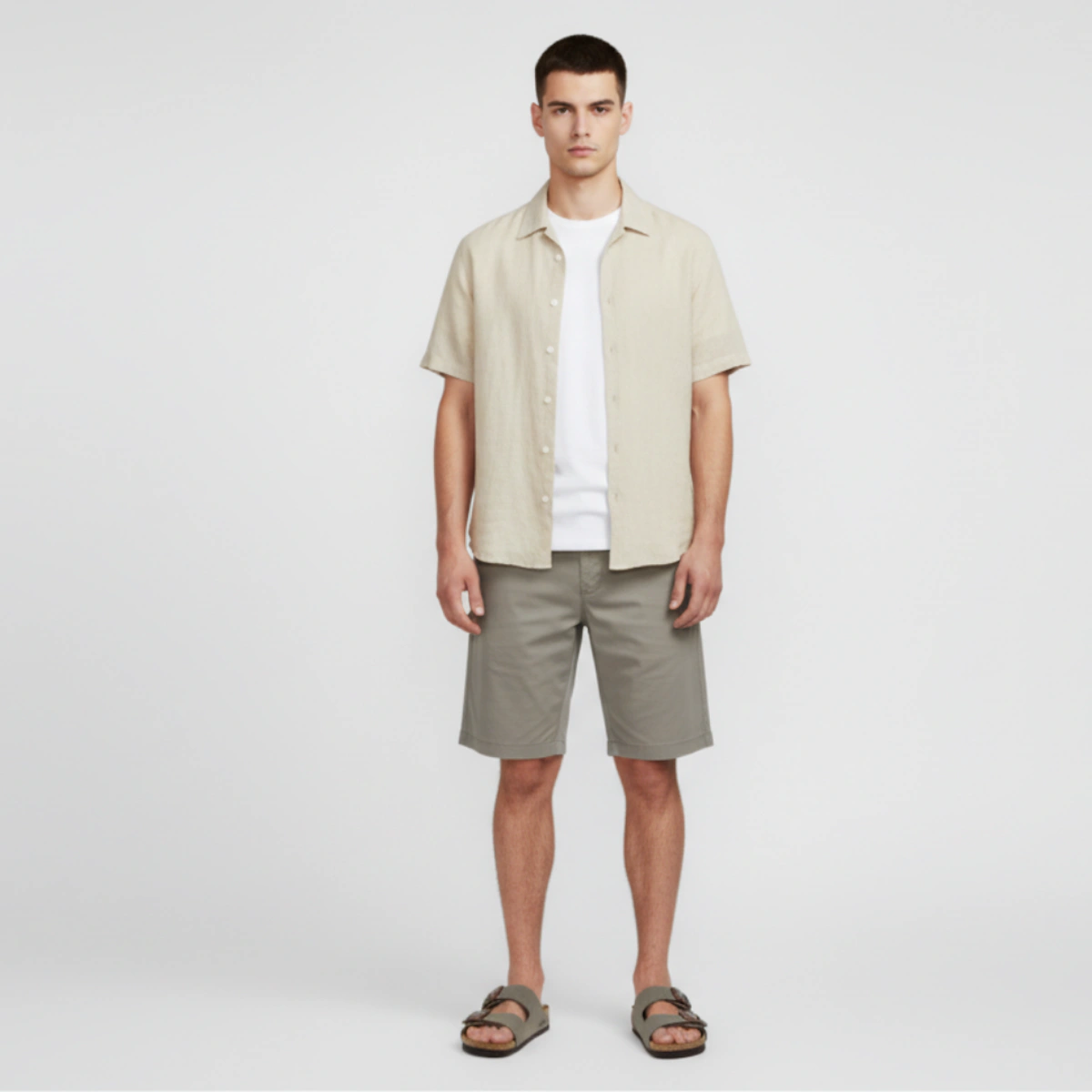 Birkenstock Arizona Birkibuc 'Stone' 0151211