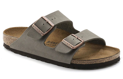Birkenstock Arizona Birkibuc 'Stone' 0151211