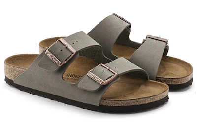 Birkenstock Arizona Birkibuc 'Stone' 0151211