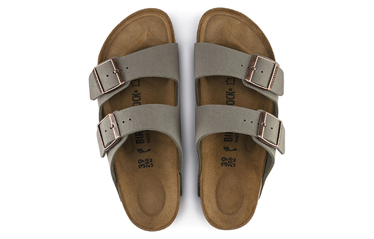 Birkenstock Arizona Birkibuc 'Stone' 0151211