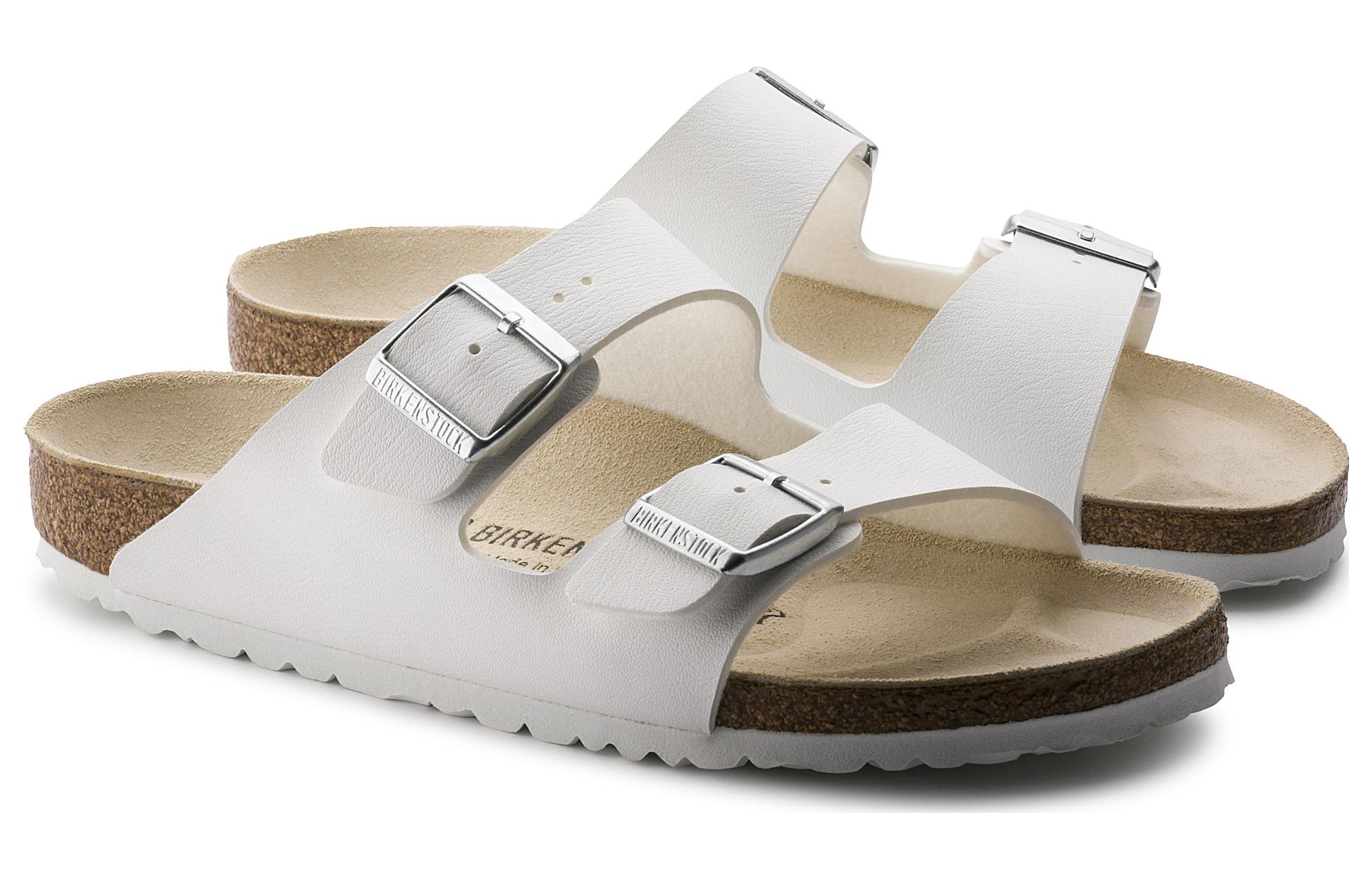 Birkenstock Arizona Birko-Flor Narrow 'White' 圖 3