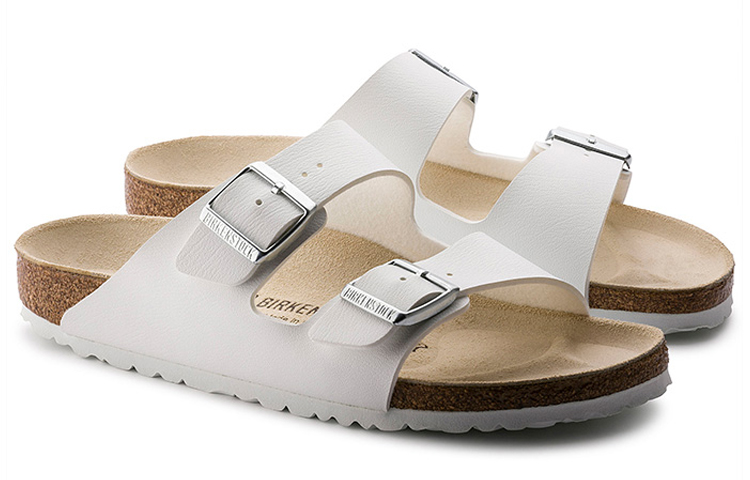 Shop Birkenstock Arizona Birko-Flor 'Blanco' 51733