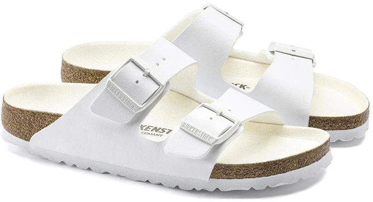 Birkenstock Arizona Birko-Flor Narrow Fit 'White' Putih 1019046 Lookbook Birkenstock Arizona Birko-Flor Narrow Fit 'White' Putih 1019046