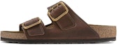 Buy Birkenstock Arizona Kulit Bold Coklat Panggang 1022605/1022625