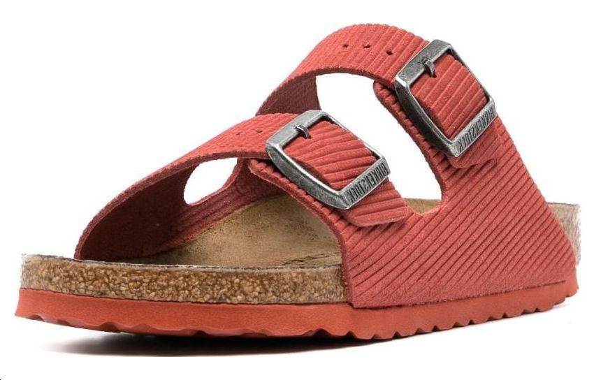 Order Birkenstock Arizona Corduroy Suede Sienna Merah Embossed 1026145/1026102