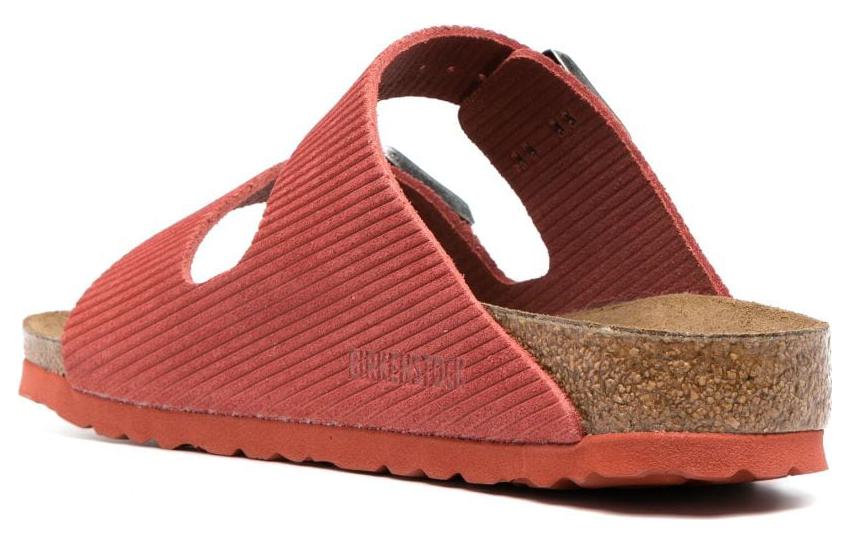 Shop Birkenstock Arizona Corduroy Suede Sienna Merah Embossed 1026145/1026102