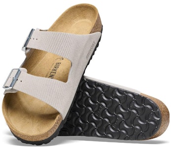 Birkenstock Arizona Embossed Corduroy Suede Stone Coin di Indonesia 1026131/1026096 Details for Birkenstock Arizona Embossed Corduroy Suede Stone Coin di Indonesia 1026131/1026096