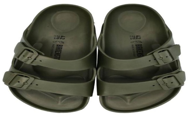 Birkenstock Arizona Essentials PRE_1019094EK72 'Khaki Slide' 1019094EK Details for Birkenstock Arizona Essentials PRE_1019094EK72 'Khaki Slide' 1019094EK