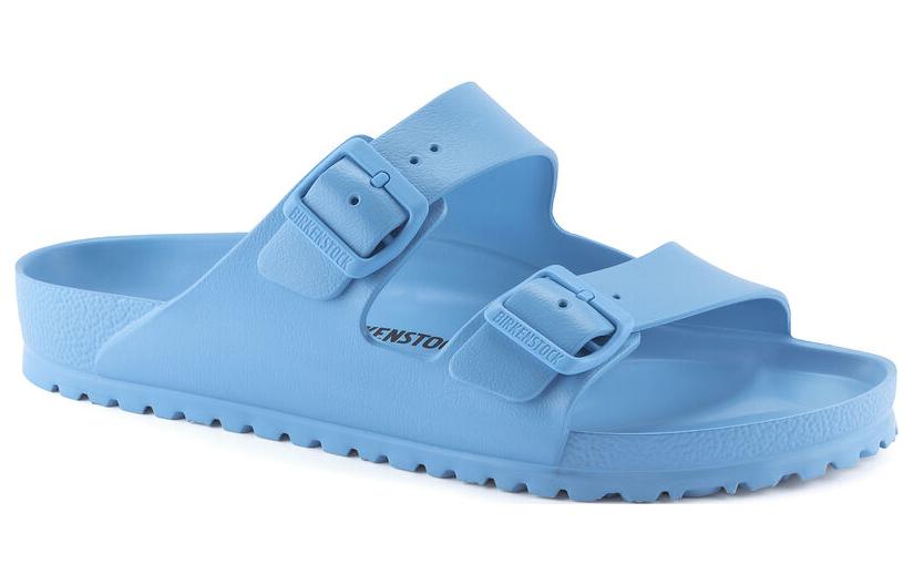 Order Birkenstock EVA 柔軟舒適厚底 一字拖鞋 女款 天藍色 窄版